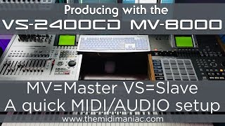 Basic Setup Roland MV8000  Roland VS2400CD [upl. by Avid]