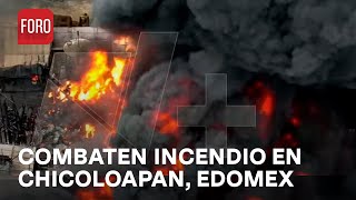 Bomberos combaten incendio en Chicoloapan Estado de México [upl. by Missie]