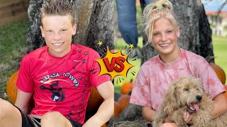 Payton Myler Vs Ashton Myler Ninja Kidz TV Lifestyle Comparison [upl. by Chesna]