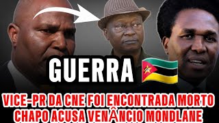 AQUECEU VICEPRESIDENTE DA CNE FOI ENCONTRADO MORT E A PRM ACUSA VENÂNCIO MONDLANE  MOÇAMBIQUE [upl. by Alaikim]