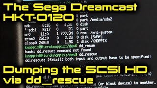 Dumping the Sega Dreamcast HKT0120 Dev Kit SCSI Hard Drive via ddrescue [upl. by Coshow976]