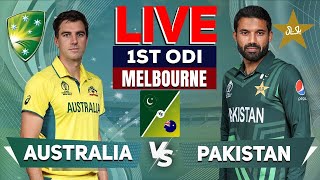 🔴Live Australia vs Pakistan  1st ODI  Live Cricket Score amp Commentary [upl. by Robers]