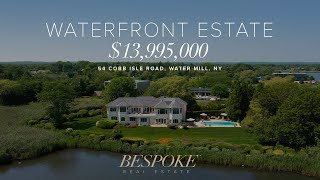 13995000 Exceptional Waterfront Estate on Mecox Bay [upl. by Cortie]