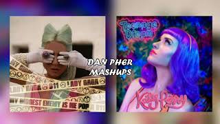 911 amp Teenage Dream MASHUP  Katy Perry Lady Gaga [upl. by Refennej]