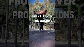 Front lever progressions calisthenics frontlever [upl. by Eisen]