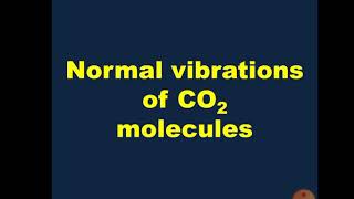 NORMAL VIBRATIONS OF CARBON DIOXIDE MOLECULE  INFRARED SPECTROSCOPY  IMPORTANTQUESTION [upl. by Drislane712]