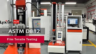 ASTM D882 Thin Film 5kn Tensile Testing Machine [upl. by Aihsemot]