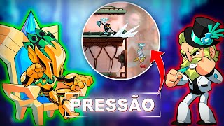 AULA COMO PRESSIONAR O OPONENTE NO BRAWLHALLA  Como voce nunca viu [upl. by Adilem]