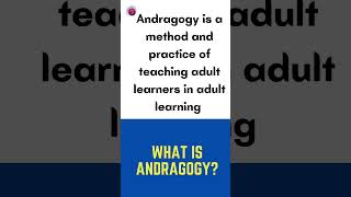 what is andragogy [upl. by Violette]