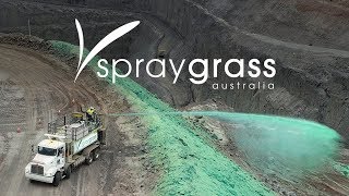 Spray Grass Australia  Hydroseeding Hydromulching Aerial Dust Control Topsoil Alternative [upl. by Itirp934]