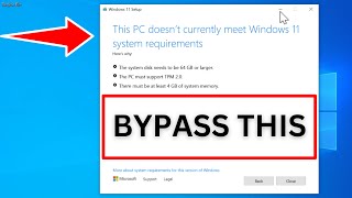 How to Upgrade to Windows 11 from Windows 10 Unsupported Hardware Easy Trick [upl. by Leahpar]