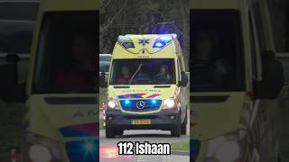 rijopleiding ambulance 09523 met spoed naar het UMC utrecht 112 [upl. by Odnomra]