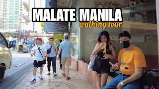 Ermita Malate Manila Philippines  Walking Tour 4k [upl. by Borreri]