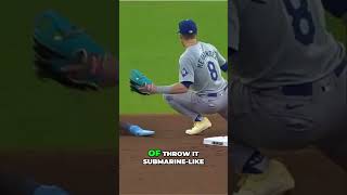 INSANE Stolen Base and Double Play DodgersvsBraves [upl. by Hgalehs]