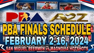 🔴 PBA GAMES SCHEDULE  FEBRUARY 216 2024  FINALS  PBA COMMISSIONERS CUP [upl. by Nylqcaj]