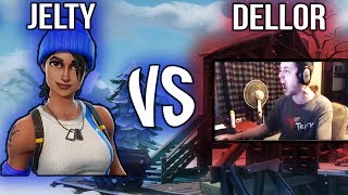 Jelty Vs Dellor amp Streamers  They reported me Me reportan  Fortnite Battle Royale [upl. by Sascha]