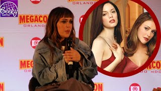 Alyssa Milano talks about Rose McGowan fan Q amp A [upl. by Capone889]