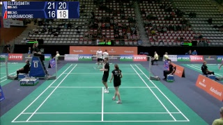 Ellis  Smith vs Mairs  Moore XD R16  Yonex Dutch Open 2017 [upl. by Hgielrebmik]