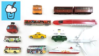 Public Transport vehicles collection Tomica Siku voov ブーブ 変身 [upl. by Rumpf]