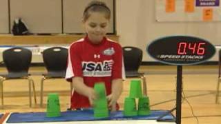 Cup Stacking Competition In Davie County [upl. by Janus]