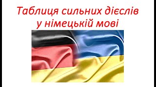 Німецька мова Таблиця сильних дієслів 3 форми дієслівPräsens Частина 5 Starke Verben 3 Formen [upl. by Adolfo]