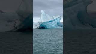 Icebergs Iceland 🇮🇸 travel iceland nature iceberg ice [upl. by Cruce500]