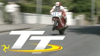 TT Throwback  Kevin Wilson has an moment at Agos 1988 Isle of Man TT [upl. by Dorahs]