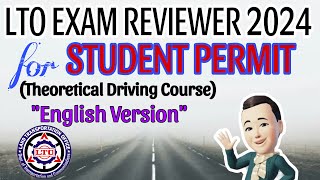 LTOTDC EXAM REVIEWER 2024 FOR STUDENT PERMIT ENGLISH [upl. by Htir]