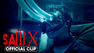 SAW X 2023 Official Clip – Eye Vacuum Trap – Tobin Bell Isan Beomhyun Lee [upl. by Angel]