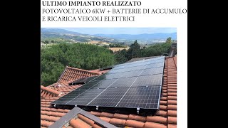 Impianto fotovoltaico con batterie di accumulo e wallbox [upl. by June]