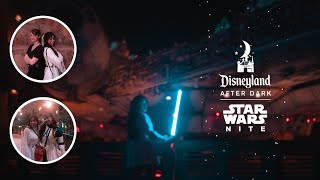 lets go to star wars nite 2024 • disneyland vlog [upl. by Latreshia768]