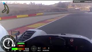 Flat out through Raidillon de lEau Rouge in a Radical SR3 SL [upl. by Aihsoj]