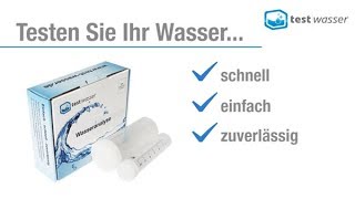 Trinkwasser Test für Leitungswasser – Wasser testen lassen und Trinkwasserqualität ermitteln [upl. by Anotyal948]