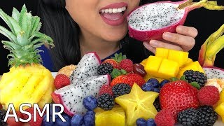 ASMR EXOTIC FRUIT PLATTER MIX Crunchy amp Soft Eating Sounds  No Talking  ASMR Phan [upl. by Libbie239]