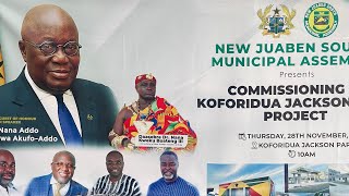 President Akufo Addo Commissioning Koforidua Jackson Park Pt 2 [upl. by Eseela]