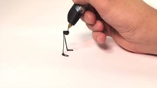 Create 3D Pen for Beginners  Doodling a DOG Simple 3Doodler [upl. by Ellersick]