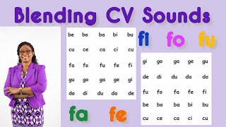 Blending Two Letters Level 1C  Consonant and Vowel  Short sound vowels  Phonics Instruction [upl. by Iffar961]