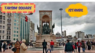 Taksim Square Istanbul Turkey  Walking Tour  Taksim Square Nightlife’s [upl. by Aicilla471]