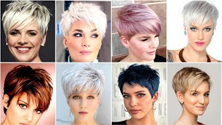 Elegant Spring Fall Pixie Bob choppy hair short hair cut ideas for women [upl. by Enilasor]