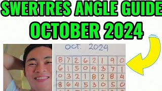 MONTHLY SWERTRES ANGLE GUIDE OCTOBER 2024  3D LOTTO  3D NATIONAL AND ALL STL SWER3  LuzVisMin [upl. by Nicoline]