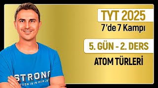 🎯ATOM TÜRLERİ  5Gün  2Ders  34 Günde TYT Kimya Kampı  2025 [upl. by Treve]