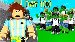 100 DAYS In Brookhaven Apocalypse Roblox [upl. by Gerstein]