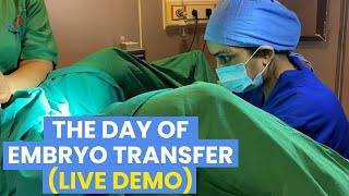 The Day of Embryo Transfer Live Demo  Dr Asha Gavade Umang Hospital [upl. by Stauder]