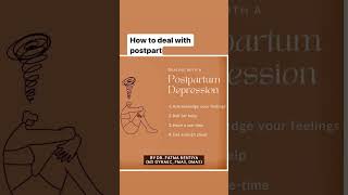 How to deal with depression after deliverypostpartum depression shortvideo youtubeshorts shorts [upl. by Anahsahs]