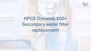 Unitor HPCE Dynamis 500 water filter replacement [upl. by Mccully]