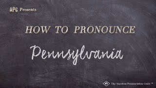 How to Pronounce Pennsylvania Real Life Examples [upl. by Hsirrap]