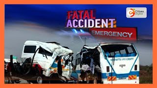 11 killed in accident involving Kenyatta University bus in Voi [upl. by Pascha708]