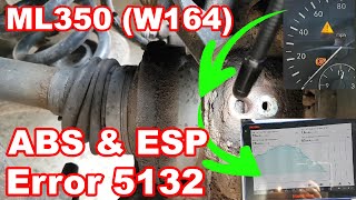 Mercedes ML350 ABS and ESP lights on plus a come back Fault finding and repair [upl. by Nicolina931]