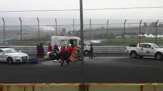 Mark Webbers rescue after big crash at Interlagos FIA WEC  2014 6 Hours of São Paulo [upl. by Zorine]