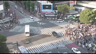 Shibuya City Scramble Crossing Live Camera 752024 1236 PM  762024 1203 AM Sunny  Midnight [upl. by Rehsa]